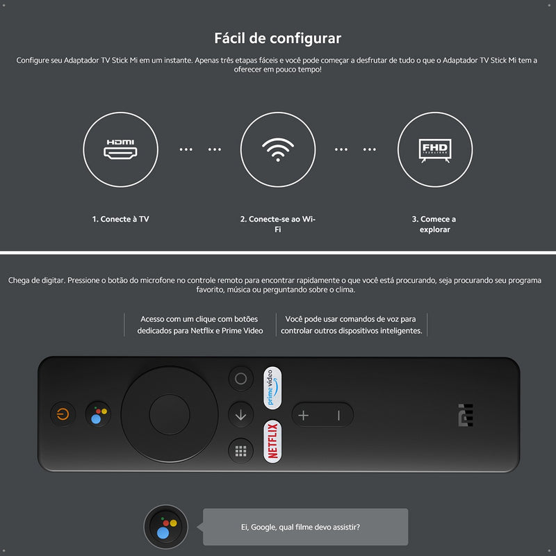 Xiaomi Mi Tv Stick Português Full HD