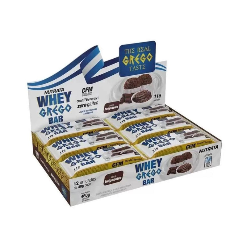 Whey Grego Bar Original Caixa com 12 Unidades (480g)