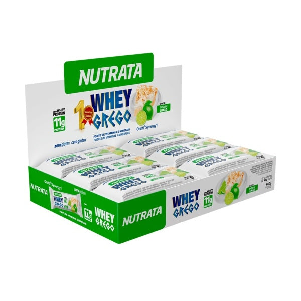 Whey Grego Bar Original Caixa com 12 Unidades (480g)