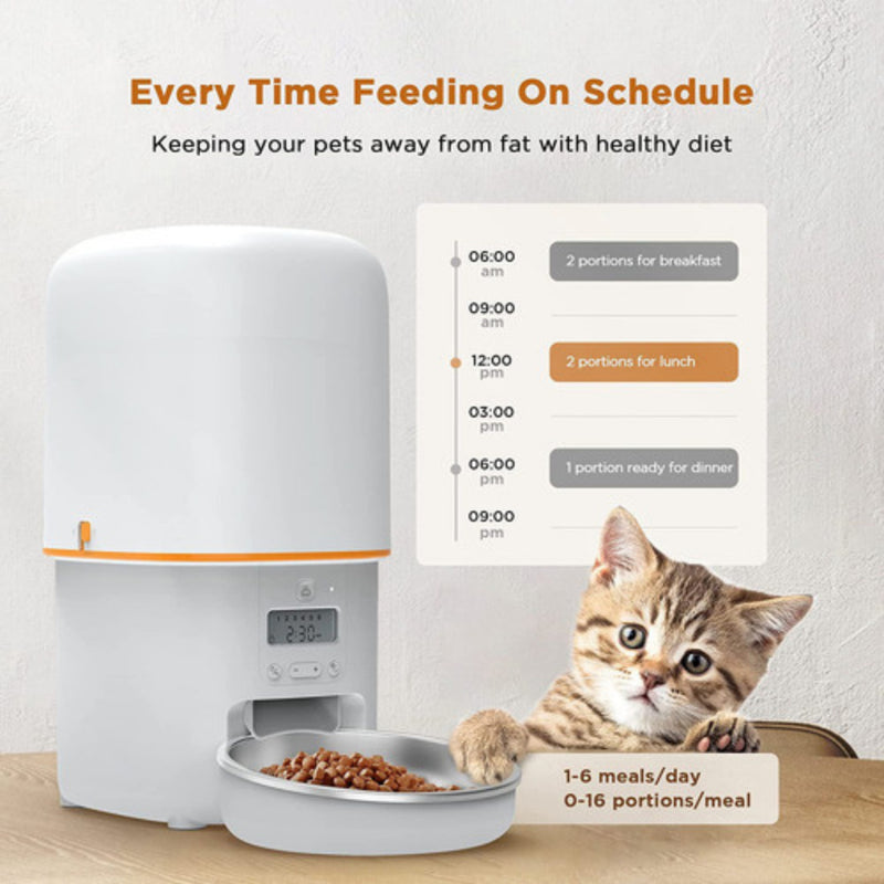 Alimentador Programável Comedouro Automático Cães Gatos Pet